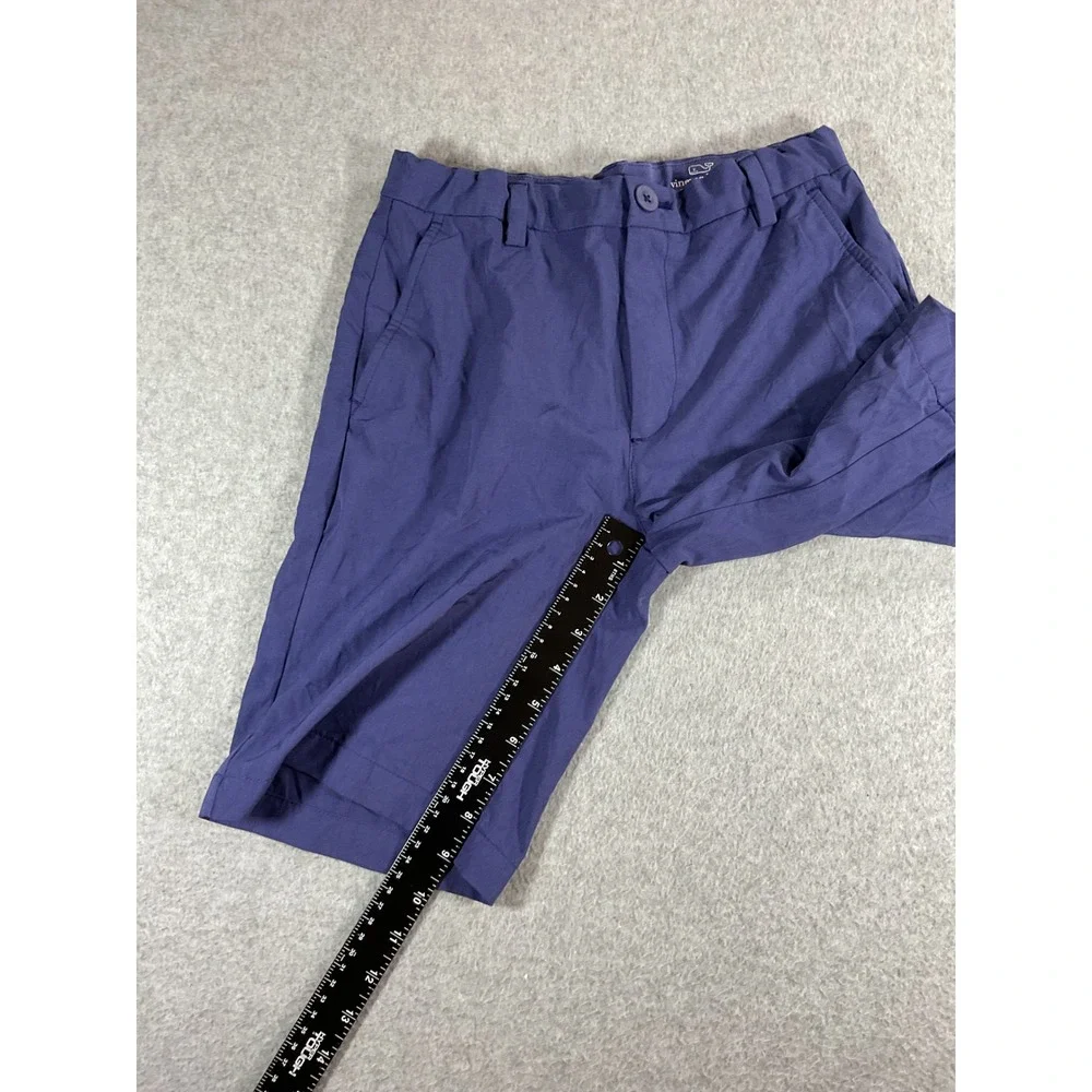 Vineyard Vines Performance Shorts Boys 14 Blue Adjustable Waist Chino 1488